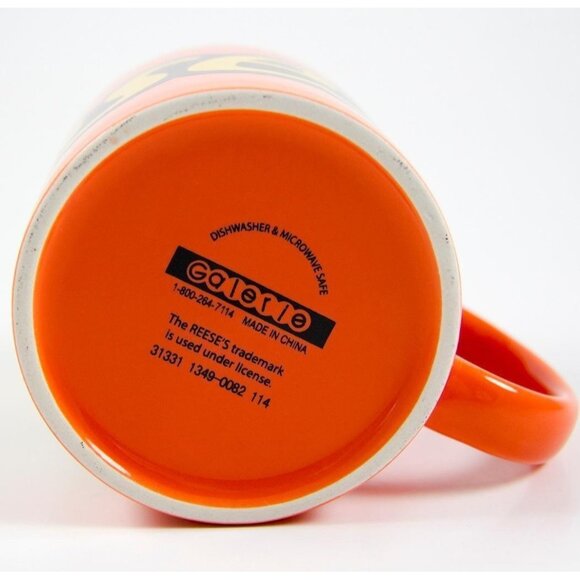 Galerie Reese's Peanut Butter Cup Coffee Mug Orange 10oz - Picture 6 of 6